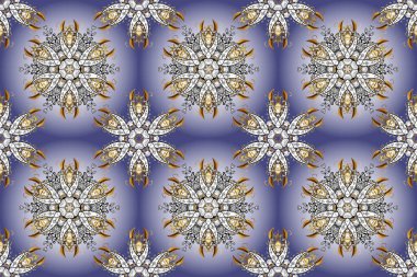 Tarafsız, mor ve beyaz renkler. Renkli mandalas ögesi.