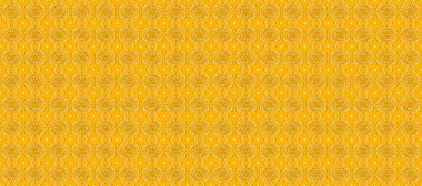 Altın rengi ve altın elementler üzerinde altın pürüzsüz desen. Raster illüstrasyonu. Tekrarlayan elementlerle soyut arkaplan oluşturun. Kusursuz, klasik altın desen..