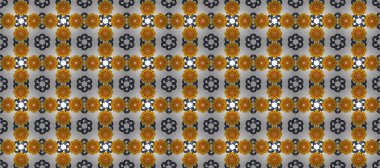 Suluboya kusursuz desen. Çiçekler turuncu, sarı ve beyaz renkler suluboya tarzında. Çiçek izi.