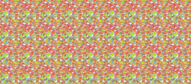 Düz Çiçek Elementleri Tasarımı. Güzel kumaş desenli kusursuz çiçek deseni. Renkli Bahar Teması Kusursuz Arkaplan.