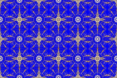 Tarafsız, mor ve mavi renklerde altın bir element. Barok tarzında altın çiçekli süs. Altın çiçekli, pürüzsüz desen. Damask arkaplanı.