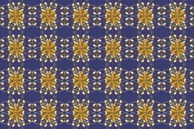 Düz Çiçek Elementleri Tasarımı. Güzel kumaş deseni. Yazdır. Çiçek arkaplan. Renkli Yaz Temalı Kusursuz Arkaplan. Sevimli, pürüzsüz desen.