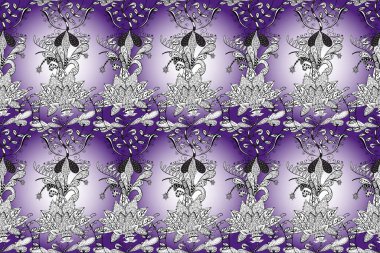 Tekstil ya da kitap kapakları, imalat, duvar kağıtları, baskı, hediye paketi ve yapıştırma kitabı için çiçeksiz arka plan. Küçük ölçekli çiçeklerdeki basit sevimli desen.