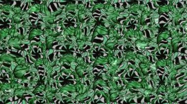 Renkli unsurlarla hareketli arka plan görüntüleri. Çiçekler. Eski model. Bayrak tarzı. Video kaydı. Şablon. Döngü. Kusursuz..