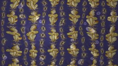 Renkli unsurlarla hareketli arka plan görüntüleri. Mandalas. Eski model. Video kaydı. Şablon. Döngü. Kusursuz..