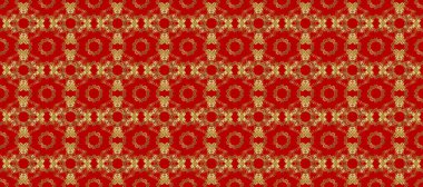 Kahverengi, turuncu ve kırmızı renklerde Raster altın deseni. Altın kar taneleri basit, pürüzsüz desen. Soyut duvar kâğıdı, ambalaj dekorasyonu. Kışın sembolü, Mutlu Noel tatili, Mutlu yıllar 2019