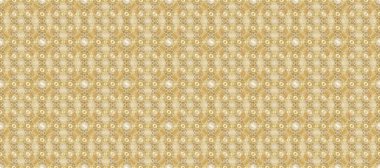 Süslü raster dekorasyonu. Barok tarzında duvar kağıdı tasarımı için kusursuz damaske deseni arkaplanı. Tarafsız, bej ve sarı renklerde altın desenli altın elementler.