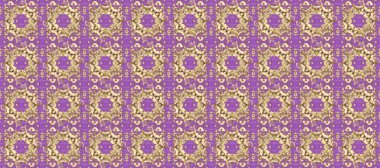 Lüks klasik illüstrasyon. Kıvırcık arka plan. Kusursuz. 1920-30 motifleri. Raster hattı tasarımı. Minimalist geometrik tasarım. Mor ve kahverengi renkler üzerine Art Deco Deseni.