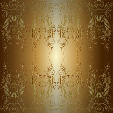 Sembol bayramı, yeni yıl kutlaması vektör altın desen. Noel altın kar tanesi kusursuz desen. Kış kar dokusu duvar kağıdı. Altın kar taneleri bej, sarı ve kahverengi renklerde.