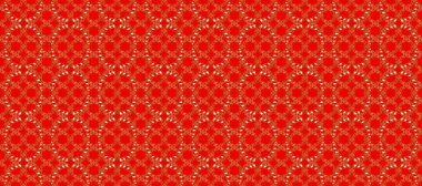 Doğu tarzında klasik tasarım öğesi. Geleneksel Arap dekoru turuncu, kahverengi ve kırmızı renklerde. Çiçekli süslemeli, pürüzsüz bir desen. Duvar kâğıdı için altın süslü bir illüstrasyon. Süslü.