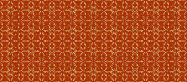 Kına dövmeli süs çiçekleri, altın çıkartmalar, mehndi ve yoga tasarımı, kartlar ve parmak izleri. Raster Golden Mehndi kusursuz desen. Turuncu, bej ve kahverengi desenler.