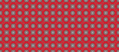 İzole edilmiş çiçek logosu. Premium logotype. Raster renkli mandala şekli, tarafsız, kırmızı ve gri renklerde. Biyoloji, çevre şirketi veya kaplıca salonu için iş kimliği kavramı.