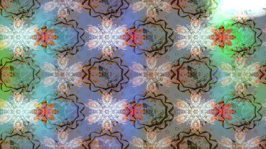 Raster düz çiçek çizim deseni. Tarafsız, gri ve mavi renkte çiçekler. Tasarım hediye paketi, tebrik kartları, posterler ve afiş tasarımı.