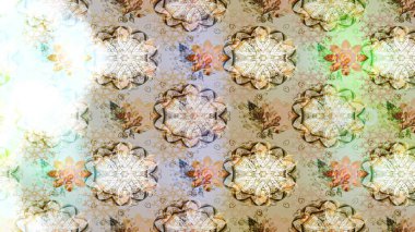 Çiçekli karalama şeklinde Raster çiçek deseni. Tarafsız, bej ve gri renklerde çiçekler. Nazik, narin çiçek arkaplanı.
