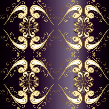 Doğum günü kartı, davetiye ya da afiş için iyidir. Kahverengi, siyah ve nötr renklerde altın. Kusursuz ortaçağ çiçek deseni. Dekoratif simetri arabesk.