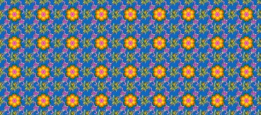 Kusursuz Vintage Çiçek Deseni. Raster Kalça dokusu deseni.