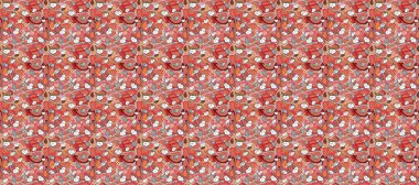 Suluboya kalp hatlarıyla kusursuz sevgililer günü. Pembe, turuncu ve kırmızı kıvrımlı büyük ve küçük kalpler.