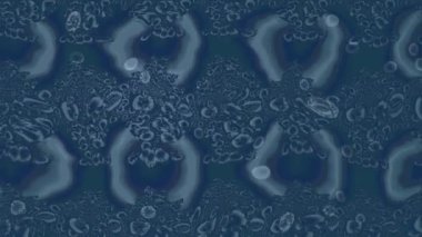 Renkli unsurlarla hareketli arka plan görüntüleri. Çiçekler. Eski model. Bayrak tarzı. Video kaydı. Şablon. Döngü. Kusursuz..