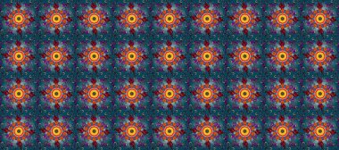 Raster illüstrasyonu. Kusursuz bir geçmişi var. Tomurcukları papatya çiçekleri olan sevimli bir çiçek deseni. Eski usul. Miles Fleur, süslü püslü bir süs. Kumaş, tekstil ve duvar kağıdı baskısı için..