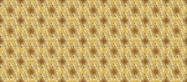 Kusursuz altın desen. Sarı, kahverengi ve bej renklerdeki altın desenli altın elementler. Raster doğulu süsü.