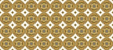 Kahverengi, bej ve nötr renklerde altın element. Süslü raster dekorasyonu. Kahverengi, bej ve nötr üzerine altın rengi klasik barok çiçekli desenler. Lüks, kraliyet ve Viktorya dönemi konsepti.