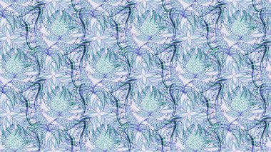 Çiçekli çiçek deseni, suluboya. Süslü kumaş deseni. Raster deseni.