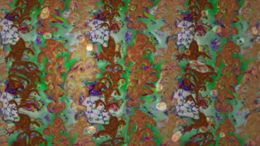 Renkli unsurlarla hareketli arka plan görüntüleri. Çiçekler. Eski model. Bayrak tarzı. Video kaydı. Şablon. Döngü. Kusursuz..