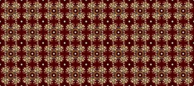 Kahverengi, bej ve turuncu renklerde altın kar taneleri. Noel altın kar tanesi kusursuz desen. Sembol bayramı, yeni yıl kutlamaları, altın desenler. Kış kar dokusu duvar kağıdı.