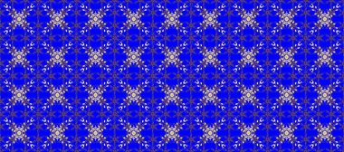 Tekrarlayan elementlerle kusursuz soyut arkaplan. Klasik raster şablonu. Mavi, mor, bej ve altın desenli.