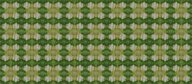 Raster illüstrasyonu. Kusursuz soyut bir arkaplan. Oriental raster klasik nötr, gri ve yeşil ve altın desenli.