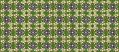 Doku arka planında altın duvar kâğıdı. Tarafsız, gri ve yeşil renklerde altın element. Damask kusursuz yinelenen arkaplan. Barok tarzında altın çiçekli süs..