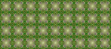 Altın desenli yeşil, altın elementli nötr ve gri renkler. Kusursuz klasik altın desen. Raster geleneksel oryantasyon süsü.