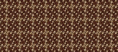 Raster oryantal süs. Tarafsız, kahverengi ve bej renklerde altın desenli altın elementler. Altın desen.