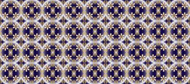 Kusursuz ortaçağ çiçek deseni. Tarafsız, mavi ve bej renklerde altın. Raster illüstrasyonu. Dekoratif simetri arabesk. Doğum günü, davetiye ya da afiş için tebrik kartı.