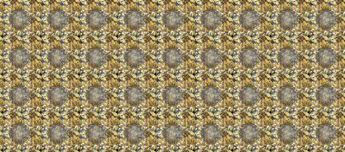 Damask pürüzsüz süsü. Tarafsız, kahverengi ve bej renkler üzerinde klasik oryantal desen. Geleneksel raster ve altın desen.