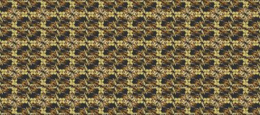 Gri ve kahverengi renklerde altın element. Antika altın tekrarlanabilir duvar kağıdı. Barok tarzında altın rengi gri ve kahverengi çiçek süsü. Damask deseni arka planı tekrarlıyor.