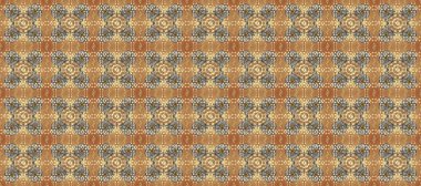 Barok tarzında kusursuz bir doğulu süsü. Bej, kahverengi ve gri renkler üzerine geleneksel, klasik, kusursuz desen..