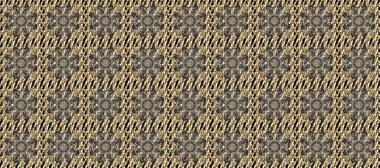 El yapımı dekoratif çerçeve, albüm kapağı, tebrik kartı, klasik Art deco tarzı. Altın karalama fantezi yapraklarından Raster soyut çiçek çelengi ve kahverengi, bej ve gri renkte çiçek.