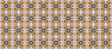 Damask pürüzsüz yineleme kalıbı. Barok tarzında altın çiçekli süs. Antika altın tekrarlanabilir duvar kağıdı. Tarafsız, bej ve gri renklerde altın element.