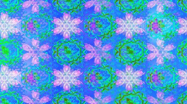 Güzel, parlak, pürüzsüz kumaş, tuval. Desen, çizim, çiçek sınırı. Eski moda arka plan. Kıvırcık, parlak örgü. Raster illüstrasyonu. Çiçeklerin çelengi.