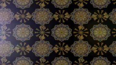 Renkli unsurlarla hareketli arka plan görüntüleri. Çiçekler. Eski model. Bayrak tarzı. Video kaydı. Şablon. Döngü. Kusursuz..