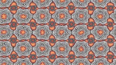 Renkli unsurlarla hareketli arka plan görüntüleri. Çiçekler. Eski model. Bayrak tarzı. Video kaydı. Şablon. Döngü. Kusursuz..