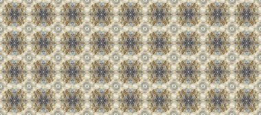 Kusursuz ortaçağ çiçek deseni. Doğum günü kartı, davetiye ya da afiş için iyidir. Dekoratif simetri arabesk. Gri üzerine altın, nötr, bej, kahverengi, yeşil ve sarı renkler. Raster..