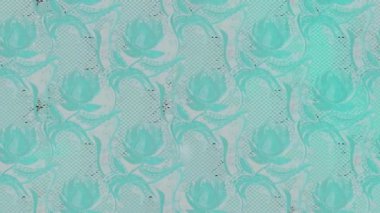 Renkli unsurlarla hareketli arka plan görüntüleri. Çiçekler. Eski model. Bayrak tarzı. Video kaydı. Şablon. Döngü. Kusursuz..