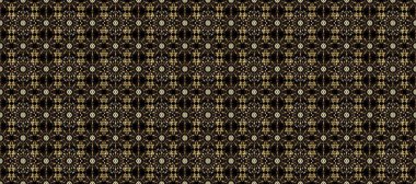 Geleneksel oryantasyon süsü. Klasik klasik klasik arka plan. Kahverengi, siyah ve bej renkli, altın elementli desen. Klasik Raster altın deseni..