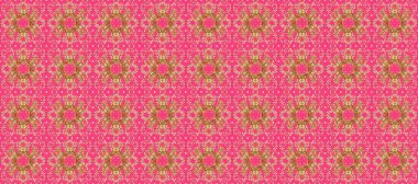 Pembe, bej ve kahverengi renklerde altın elementler. Barok tarzında kusursuz bir doğulu süsü. Geleneksel klasik raster altın pürüzsüz desen.