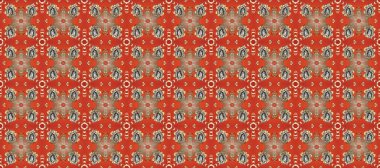 Altın çiçekli, pürüzsüz desen. Turuncu, bej ve kahverengi renklerde altın bir element. Barok tarzında altın çiçekli süs. Damask arkaplanı.