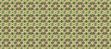 Kusursuz raster arka plan. Çiçek deseni. Şık bir grafik desen. Bej, yeşil ve nötr renklerde altın elementler. Duvar kâğıdı barok, İspanyol kumaşı.