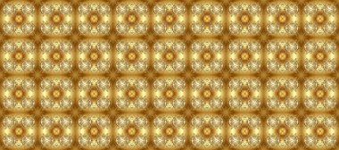Kusursuz klasik raster kahverengi, bej, sarı ve altın desenli. Klasik klasik klasik arka plan. Geleneksel oryantasyon süsü.