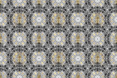 Paisleys zarif çiçek desenli arkaplan duvar kâğıdı çizimi klasik stil, güzel, modern, üç boyutlu sanat eseri altın ve nötr, bej ve gri desenli çiçek yaprakları, süsler..